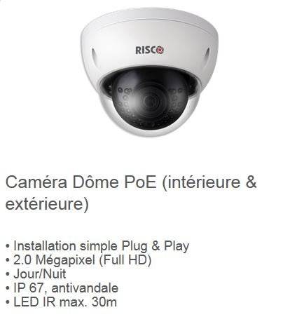 Caméra Dôme PoE  - Système D'Tech - Spécialiste Systèmes Électroniques de Sécurité en Alsace
