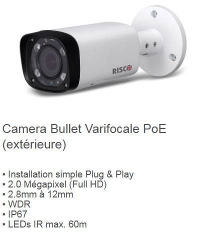 Caméra Bullet Varifocale PoE - Système D'Tech - Spécialiste Systèmes Électroniques de Sécurité en Alsace