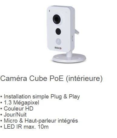 Caméra Cube PoE - Système D'Tech - Spécialiste Systèmes Électroniques de Sécurité en Alsace